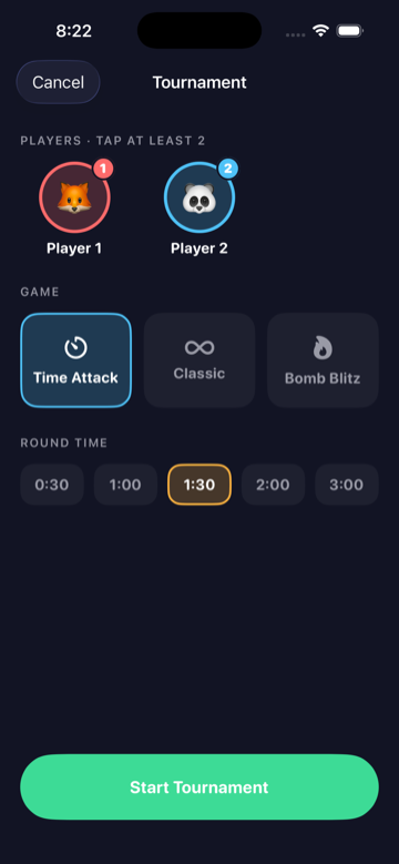 Pass-and-play tournament